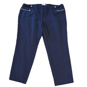 Calvin Klein Dark Blue Straight Leg Pants